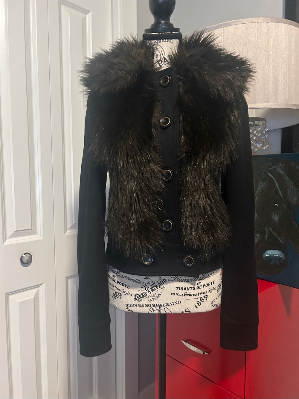 NWOT Wool + Faux Fur Jacket by Rachel Zoe.  Retail $425.00